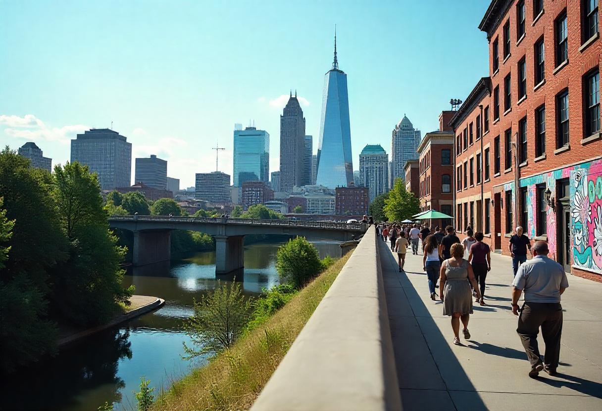 Nashville skyline with music and history landmarks